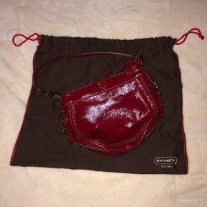 NWOT Red Leather Coach small Handbag